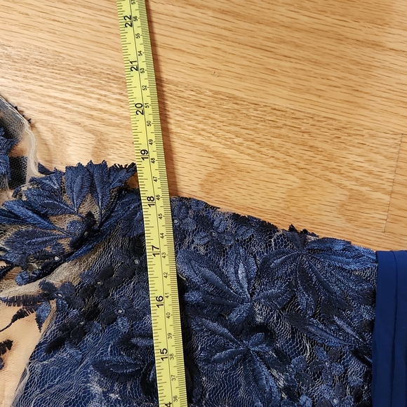 Navy Cocktail Dress sz 10 - Picture 16 of 16